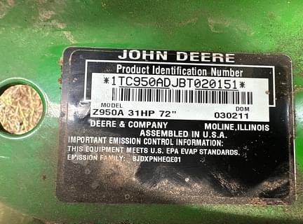 Image of John Deere Z950A equipment image 3