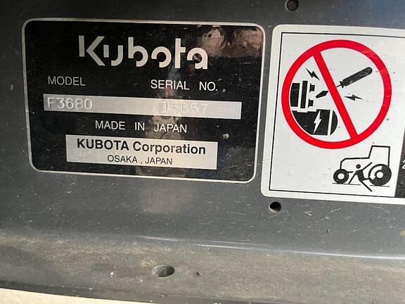 Image of Kubota F3680 equipment image 4