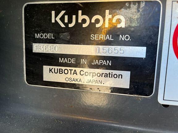 Image of Kubota F3680 equipment image 4