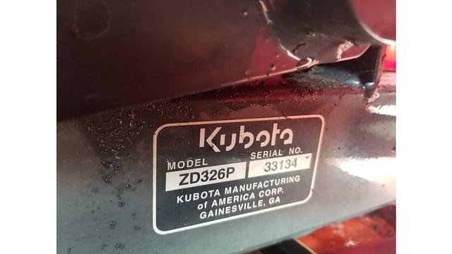 Image of Kubota ZD326 equipment image 4