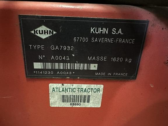 Image of Kuhn GA7932 equipment image 4