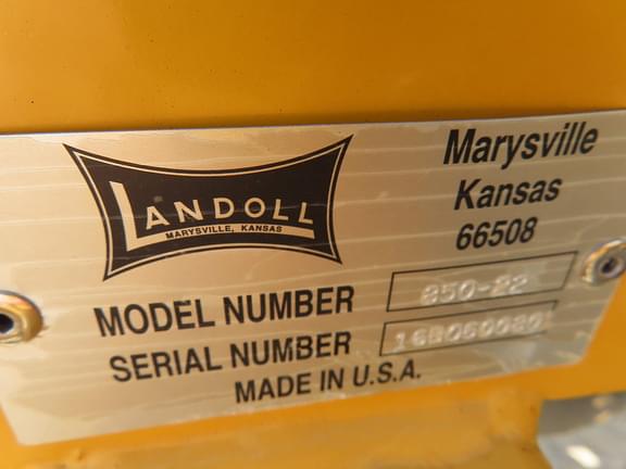 Image of Landoll 850-22 equipment image 3