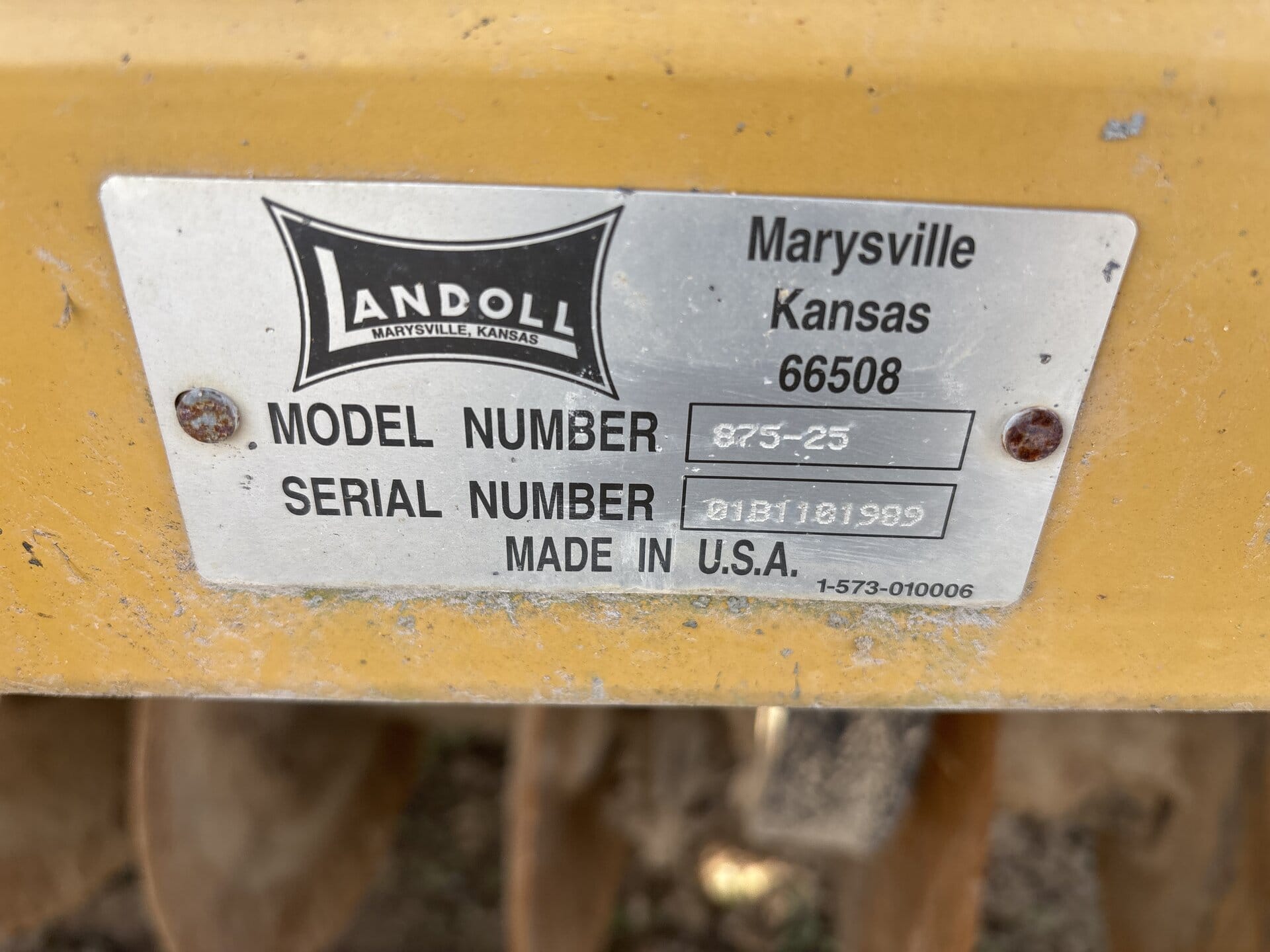 2011 Landoll 875-25 Equipment Image0