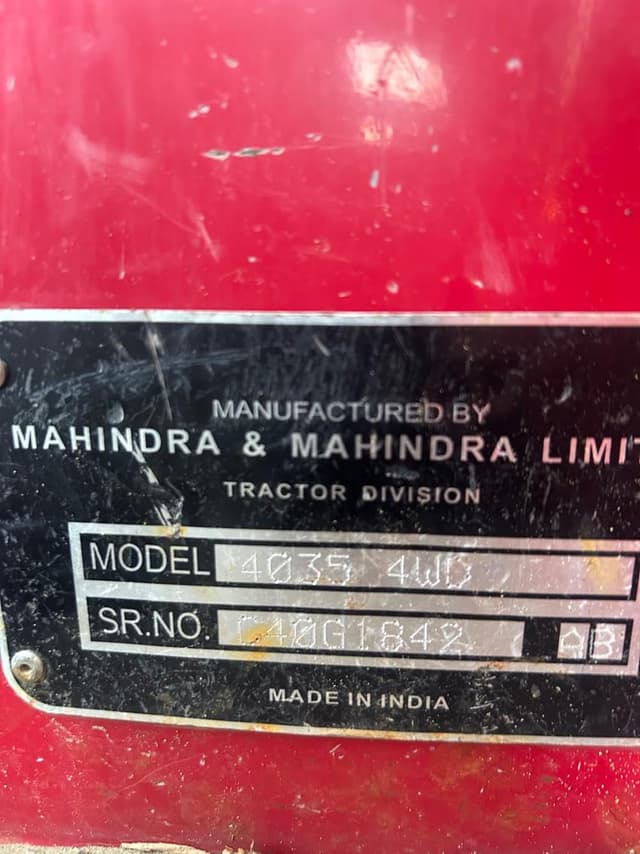 Image of Mahindra 4035 equipment image 4