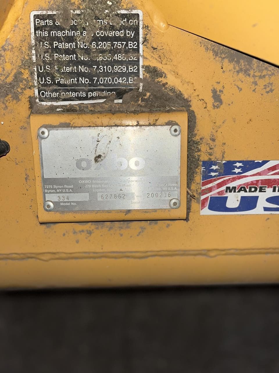 Image of Oxbo 334 Image 1