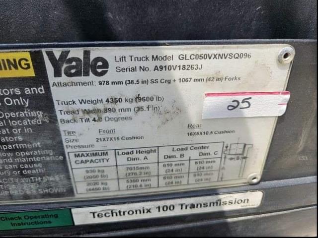Image of Yale  GLC050VX equipment image 1