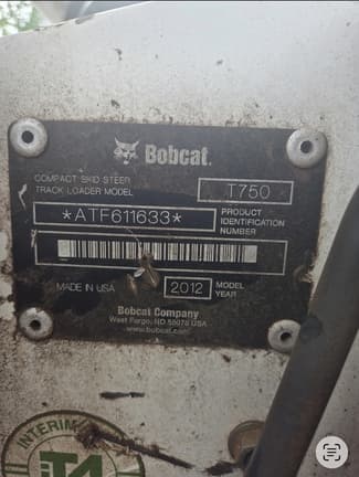 Image of Bobcat T750 equipment image 4