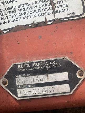 Image of Bush Hog RDTH84 equipment image 4