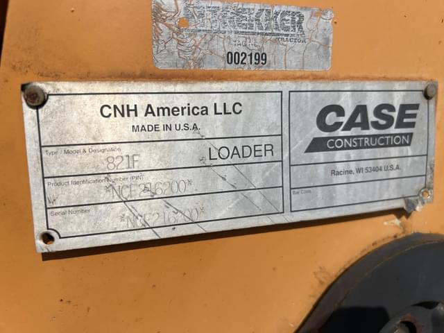 Image of Case 821F equipment image 3