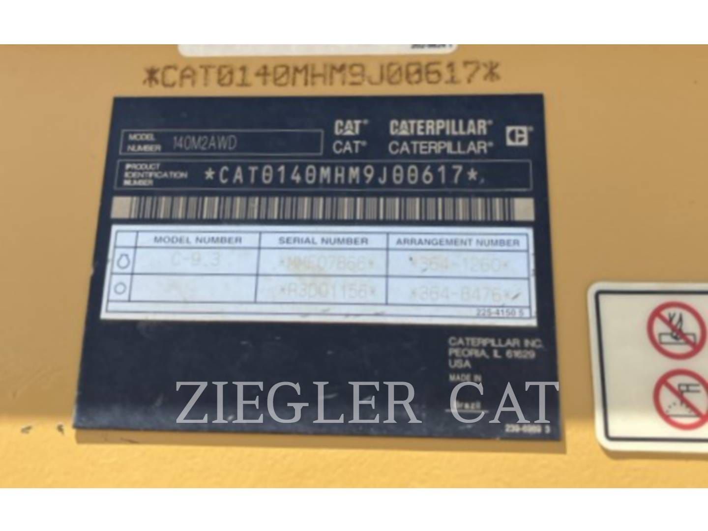 2012 Caterpillar 140M2AWD Equipment Image0