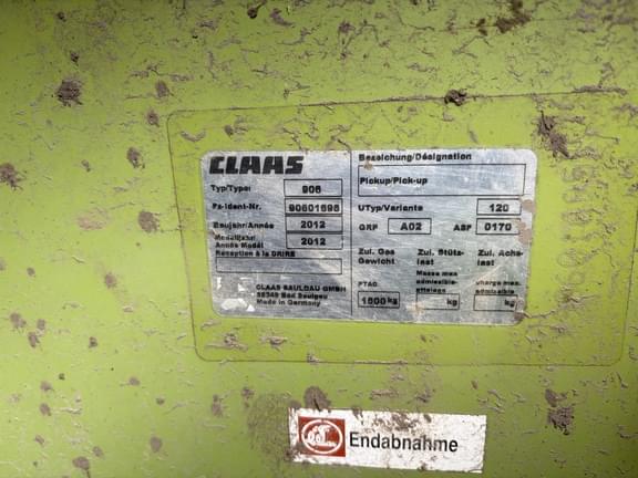 Image of CLAAS PU380 equipment image 4