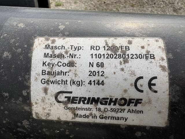 Image of Geringhoff RD1230F equipment image 2