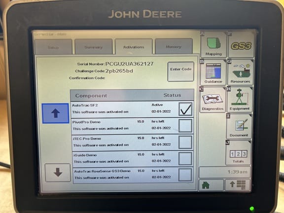 2012 John Deere GreenStar 2630 Equipment Image0