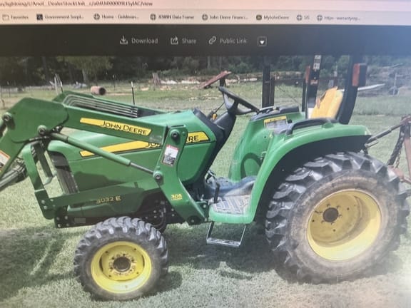 2012 John Deere 3032E Equipment Image0