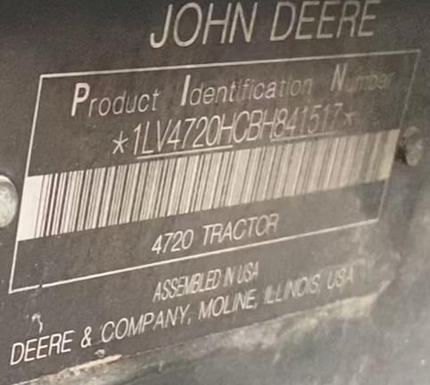 Image of John Deere 4720 equipment image 1