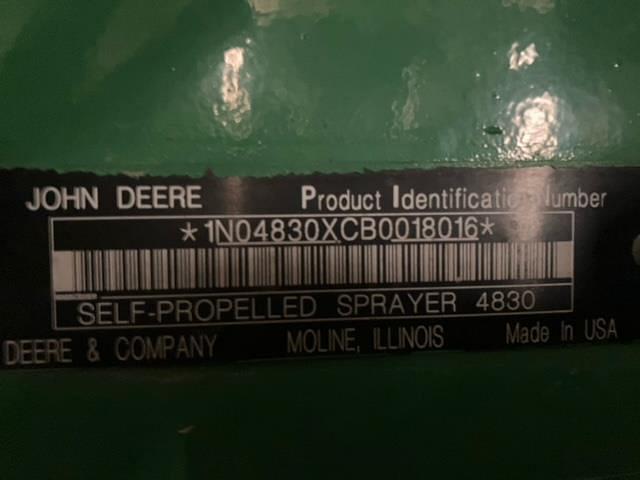 Image of John Deere 4830 equipment image 1