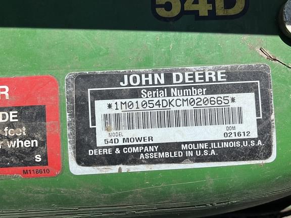 Image of John Deere 54D equipment image 4