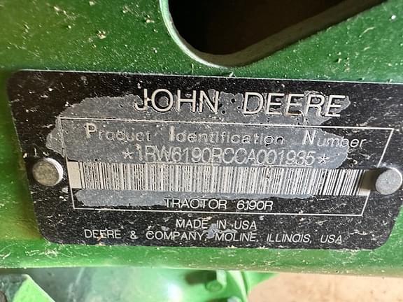 Image of John Deere 6190R equipment image 3