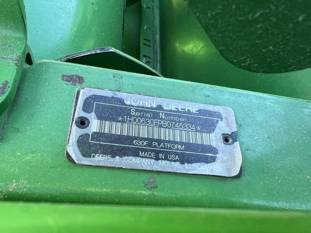 Image of John Deere 630F equipment image 1
