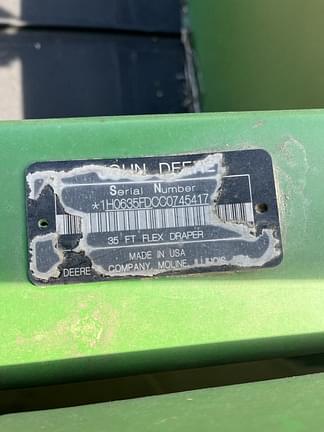 Image of John Deere 635FD equipment image 2