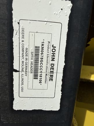 Image of John Deere 678 equipment image 1