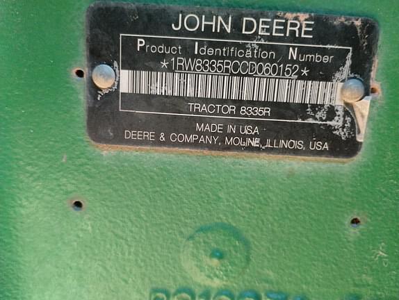 Image of John Deere 8335R equipment image 2