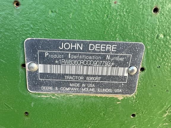 Image of John Deere 8360RT equipment image 1