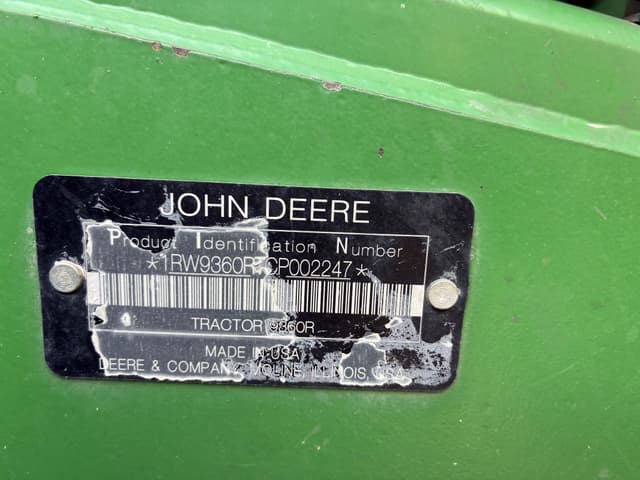 Image of John Deere 9360R equipment image 2