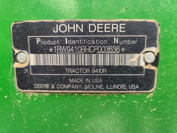 Image of John Deere 9410R equipment image 1