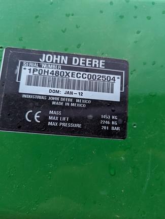 Image of John Deere H480 equipment image 4