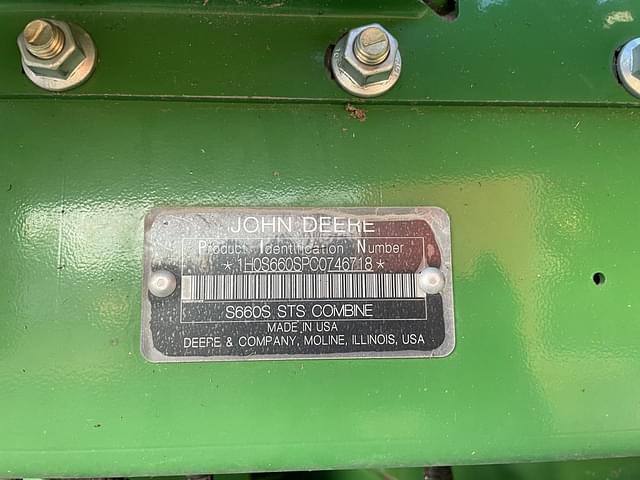 Image of John Deere S660 equipment image 3