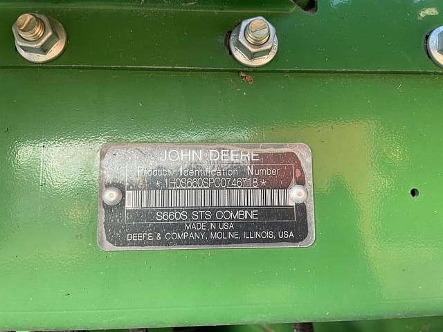 Image of John Deere S660 equipment image 3