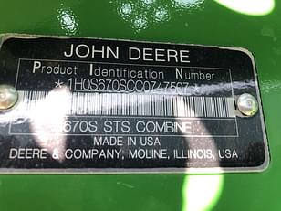 Main image John Deere S670 20