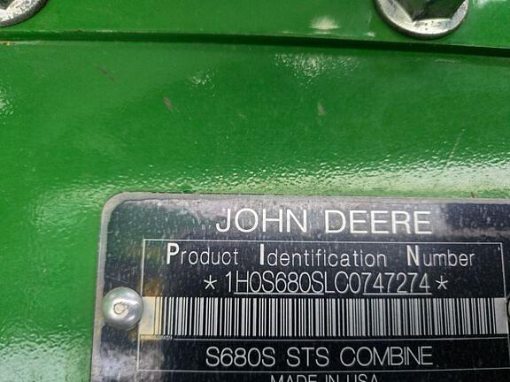 Image of John Deere S680 equipment image 4