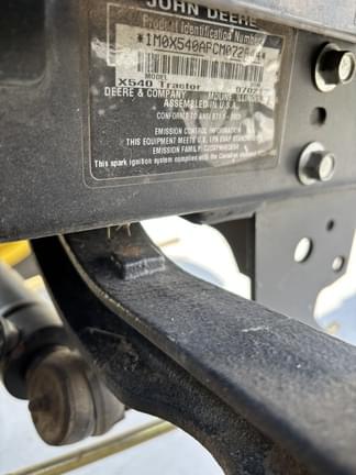 Image of John Deere X540 equipment image 4