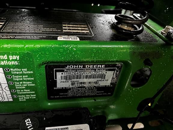 Image of John Deere Z645 equipment image 3