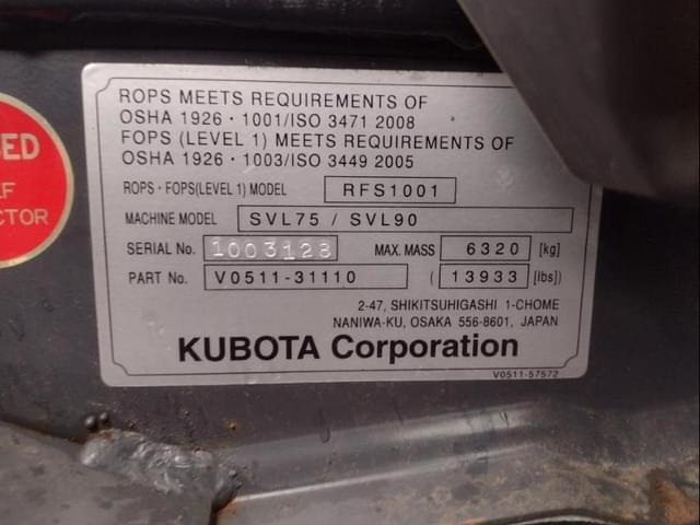 Image of Kubota SVL90 equipment image 4