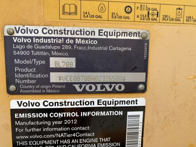 Image of Volvo BL70B equipment image 4