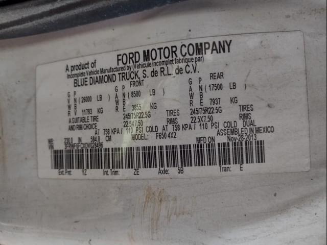 Image of Ford F-650 equipment image 3
