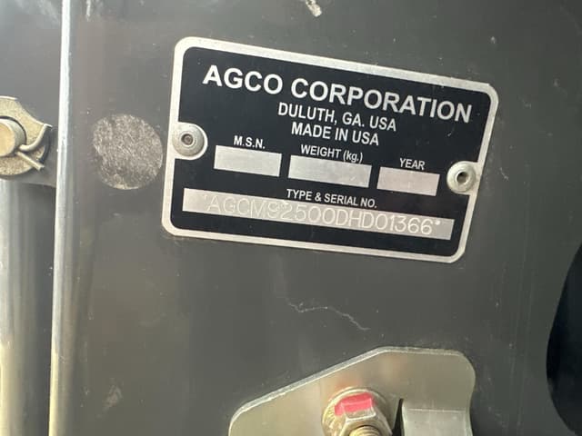 Image of AGCO 9250 equipment image 1