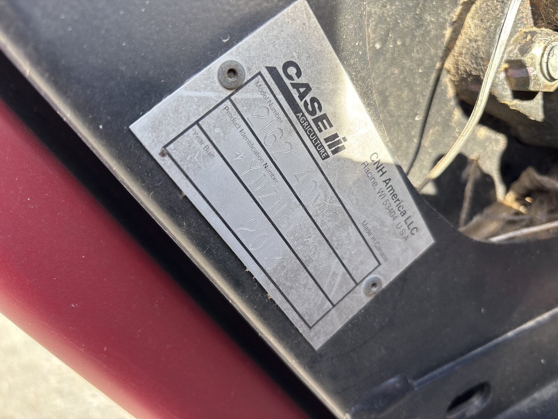 2013 Case IH 2162-40 Equipment Image0