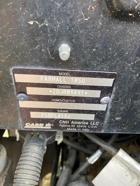 Image of Case IH Farmall 105U equipment image 1