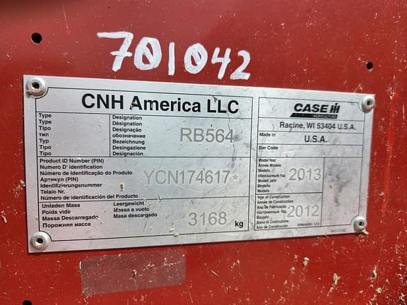Image of Case IH RB564 equipment image 4