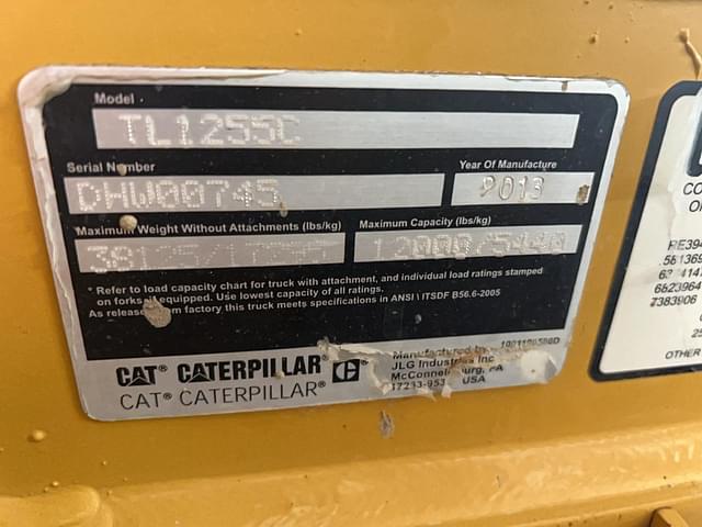 Image of Caterpillar TL1255C equipment image 3