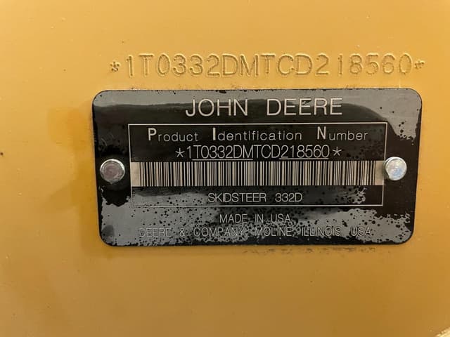 Image of John Deere 332D equipment image 1