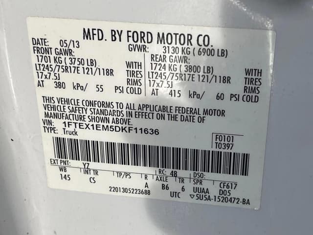 Image of Ford F-150 equipment image 2