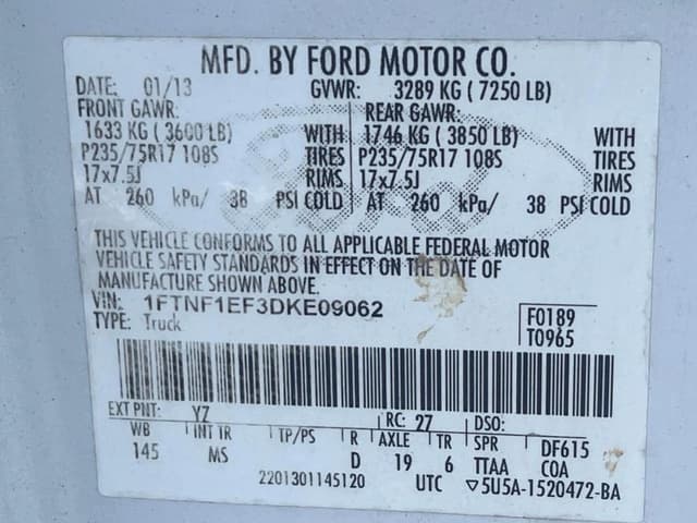 Image of Ford F-150 equipment image 2