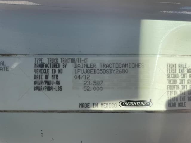 Image of Freightliner Cascadia 125 equipment image 1