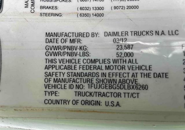 Image of Freightliner Cascadia 125 equipment image 4