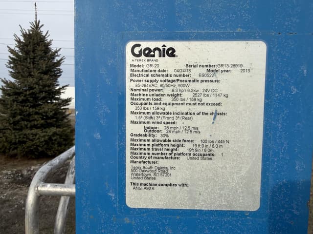 Image of Genie GR20 equipment image 2